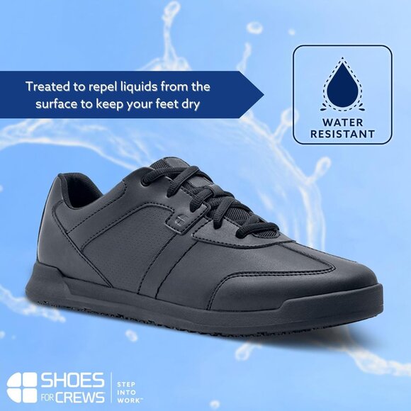 Non Slip Food Service Work Sneakers Lace-Up Breathable Shoes for Crews Men's - Picture 5 of 9